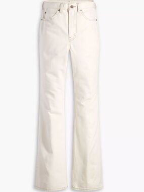 Levi’s Premium 70s High Flare Jeans Off White Corduroy Pocket 28